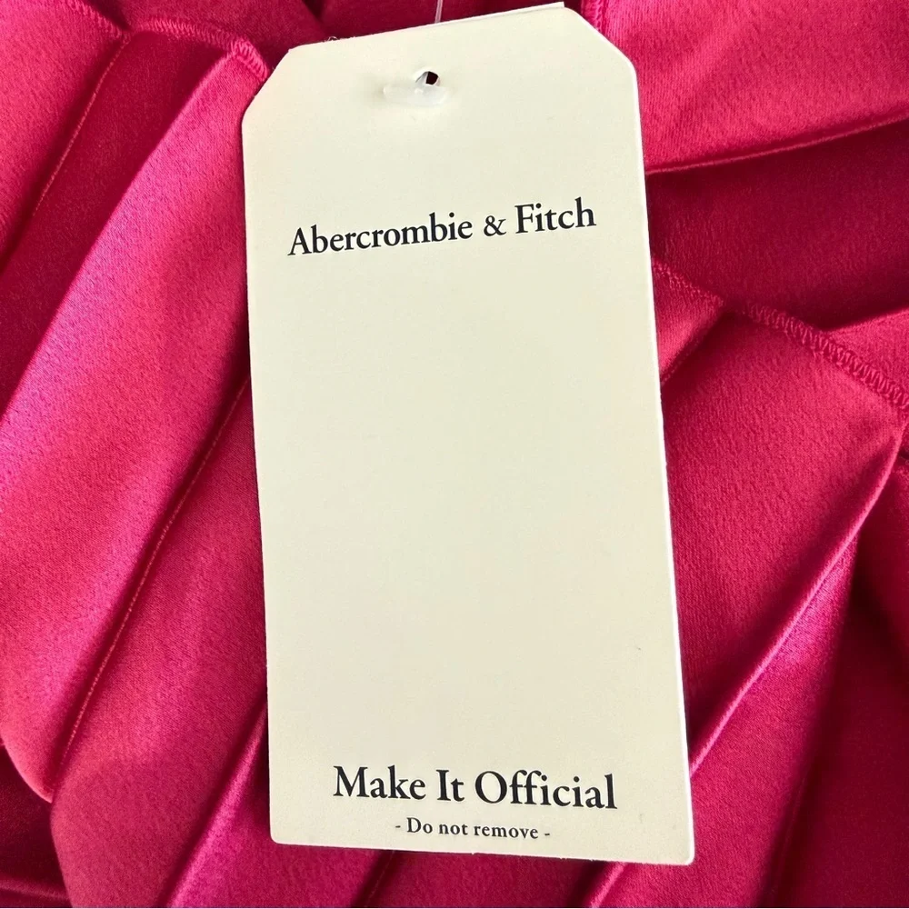 NEW Abercrombie & Fitch Giselle Halter Pleated Maxi Dress Size XS 23768_9